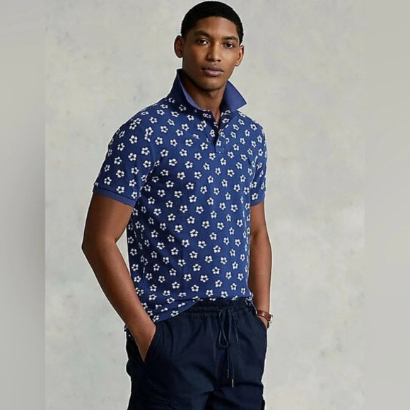 Polo Ralph Lauren Men's Floral Hibiscus Print Classic Fit Polo Shirt XXL - Picture 4 of 9